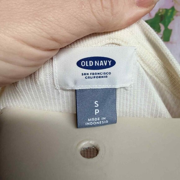 old navy thermal cream sz small - Picture 2 of 3